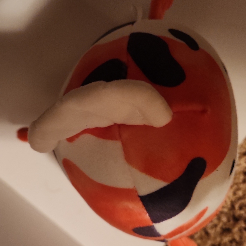 Squishmellow Cute Small Orange and White Koi Fish Plush Toy - Picture 6 of 7